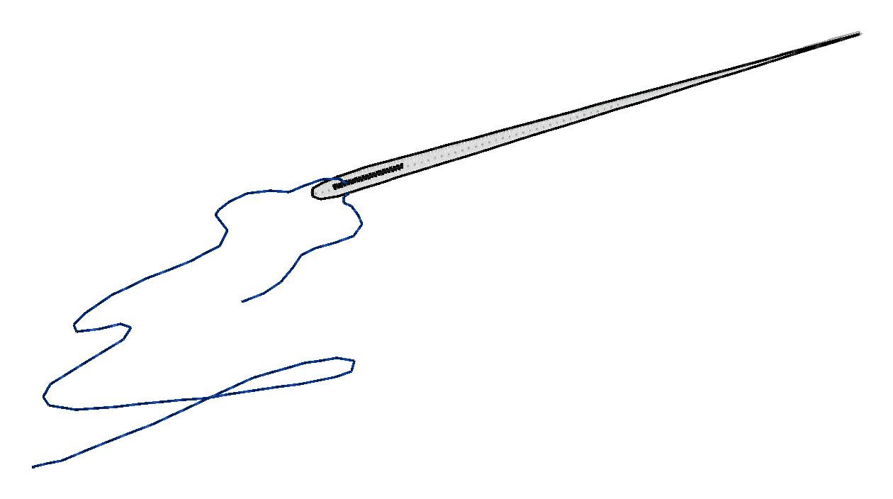 Needle Coloring Page Sewing Needle Embroidery