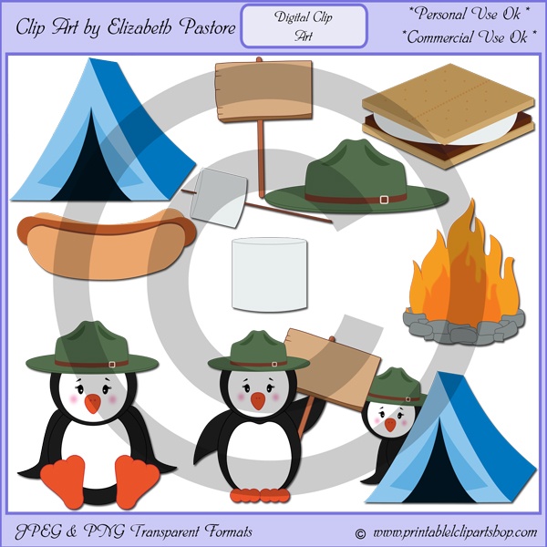 Park Ranger Penguin Clip Art   Awards Clip Art   Pinterest