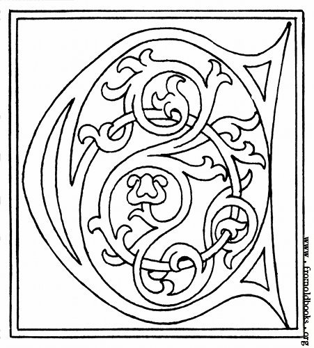Picture  Clipart  Initial Letter C From Late 15th Century Printed    