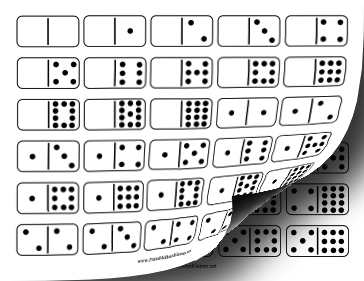 Printable Domino Double Twelve Set