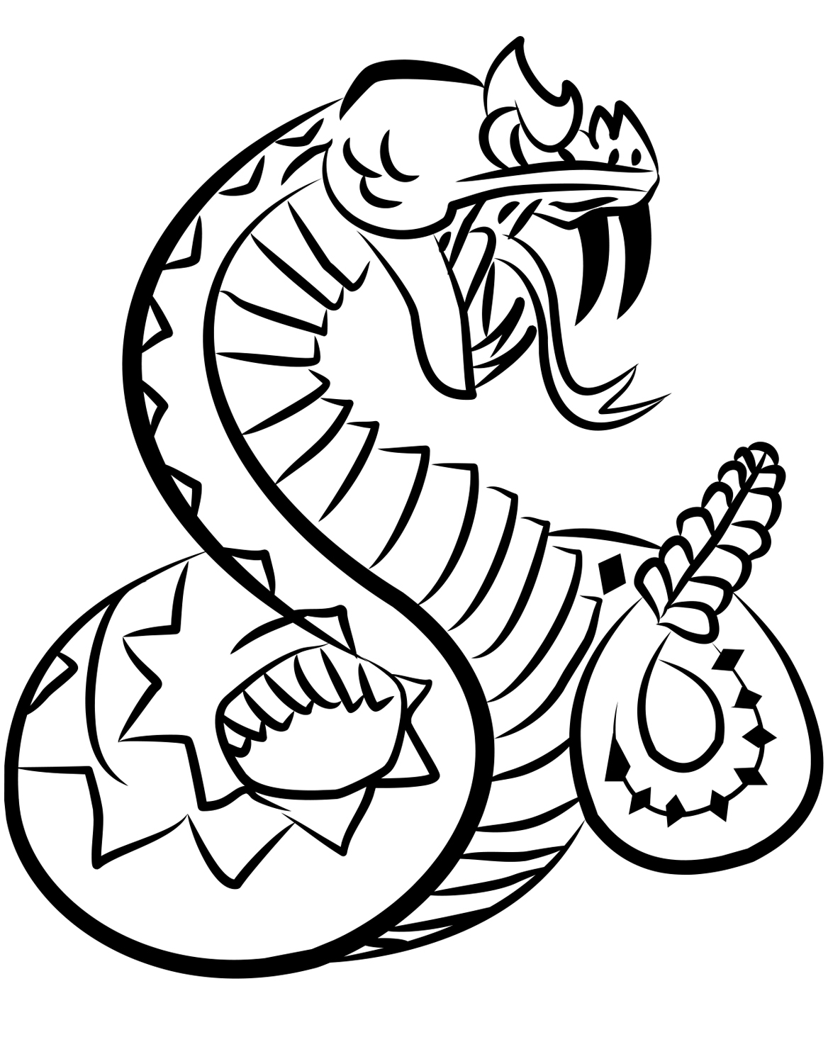 Rattlesnake Drawing   Clipart Panda   Free Clipart Images