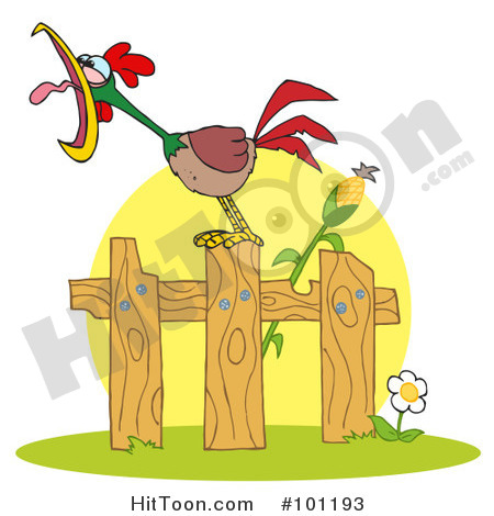 Rooster Morning Clipart Royalty Free  Rf  Clipart Illustration O