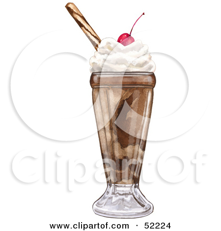 Royalty Free  Rf  Chocolate Milkshake Clipart   Illustrations  1