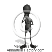 Stick Man Thinking Of Idea Animated Clipart