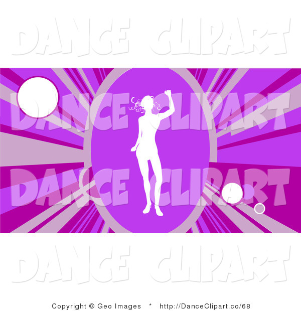 Vector Clip Art Of A Silhouetted White Female Dancer Woman Moving Her    