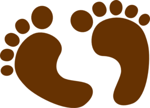 Baby Feet   Brown Clip Art At Clker Com   Vector Clip Art Online
