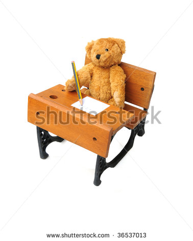 Bear Writing At His Desk Stock Photo 36537013   Shutterstock