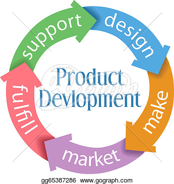 Clip Art   Product Development Business Arrows  Stock Illustration
