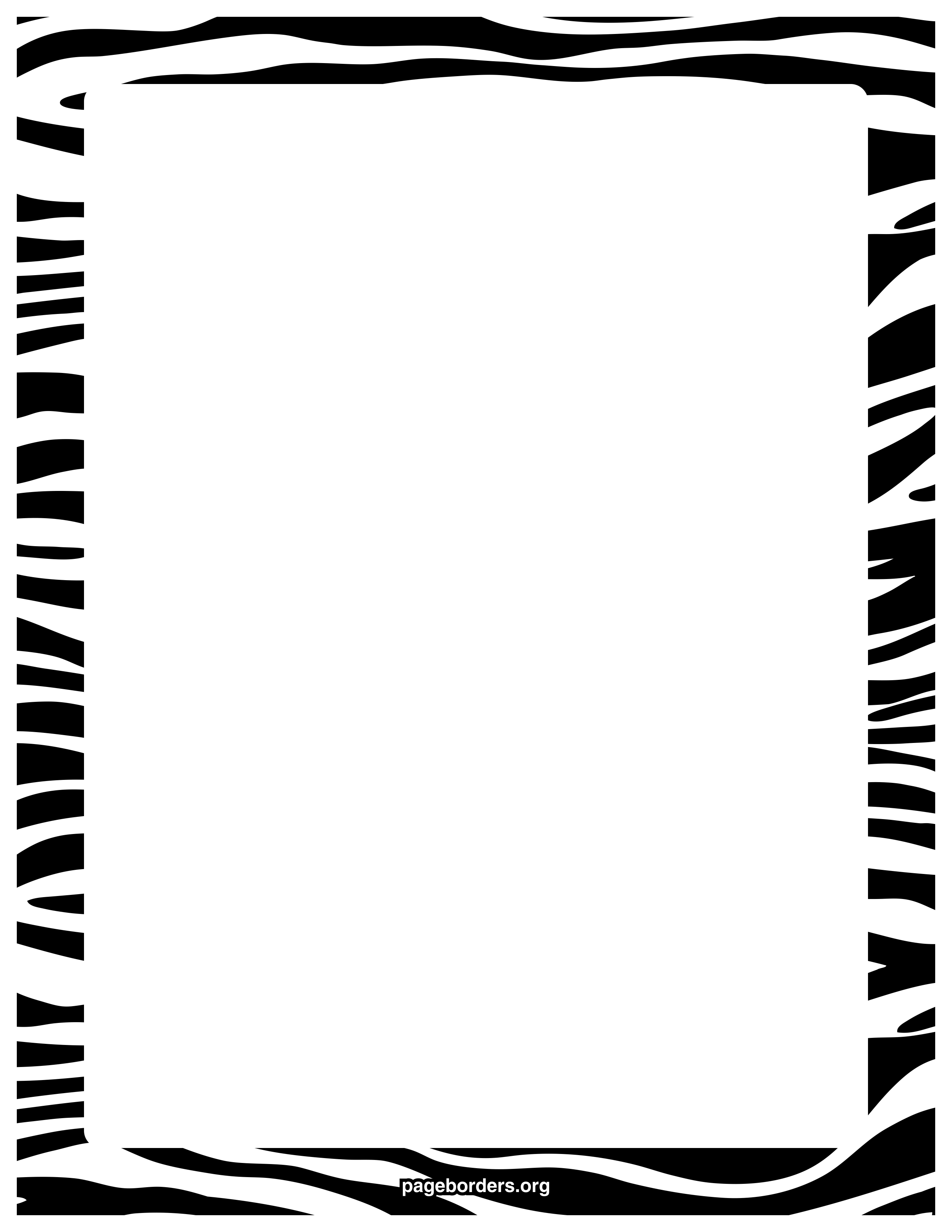 Clipart Borders Fire Border With White Background Zebra Print Border