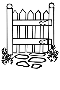 Gate Clipart Black And White Gate Clipart Enter By The Gate Gif