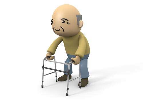Grandfather   Walking Aid   Useful   Illustration   Free Material