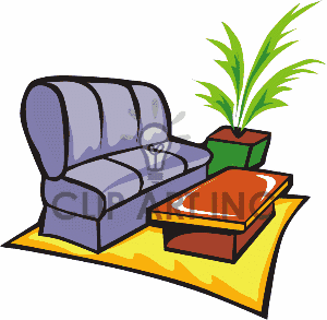 Living Room Furniture Clipart