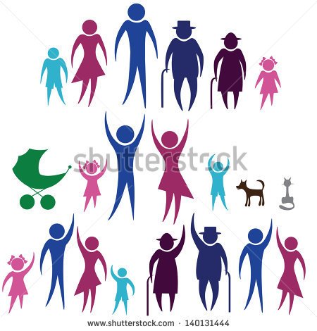 People Silhouette Family Icon  Person Vector Woman Man  Child