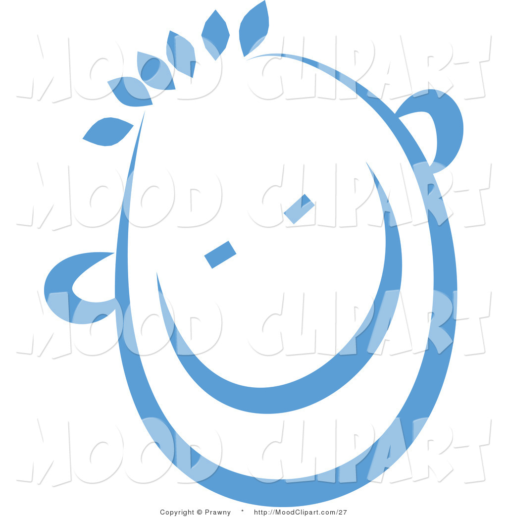 Slap Clipart Mood Clip Art Of A Blue Happy And Smiling Childs Face By