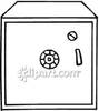 Square Black And White Safe Royalty Free Clipart Picture 090202 140498