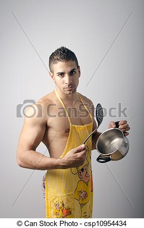 Stock Photos Of Stocky Young Man In The Kitchen   New Times Man Has    