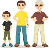 Three Generation Family Illustrations And Clipart