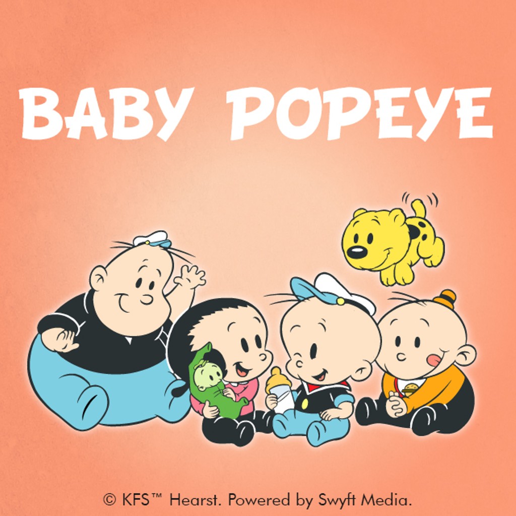 Baby Popeye Clipart And Backgrounds Package