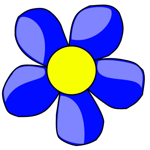 Blue Flowers Clip Art   Cliparts Co