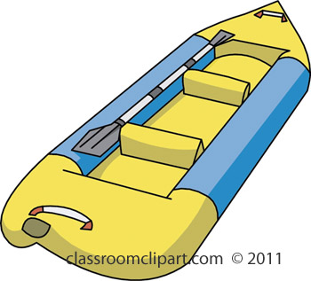 Camping   Water Raft   Classroom Clipart
