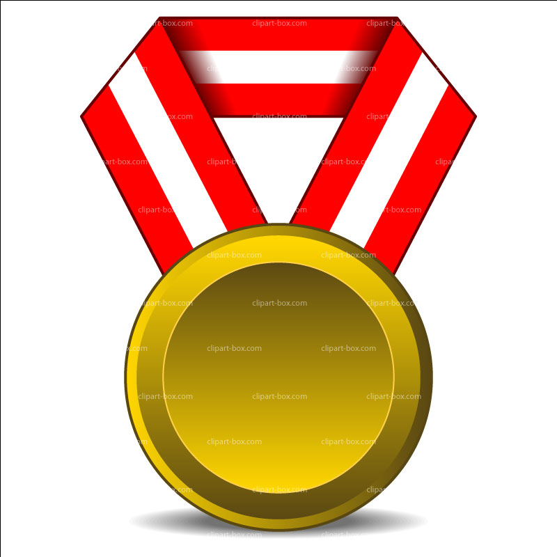 Clipart Gold Medal   Royalty Free Vector Design