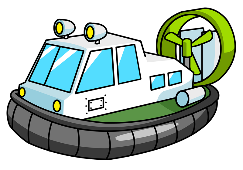 Clipartlord Com Exclusive A Hovercraft Also Known As An Air Cushion    