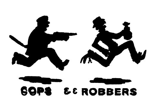 Cops Robbers Sideart   Game On Grafix