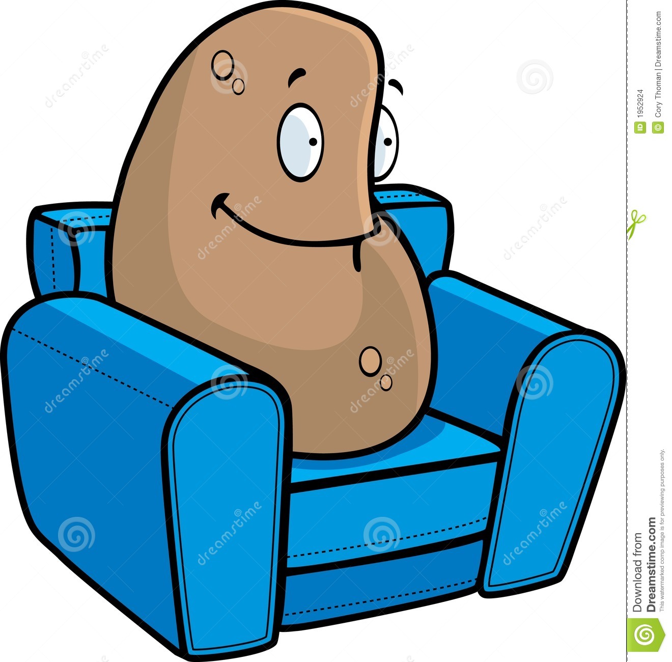 Couch Potato Stock Images   Image  1952924