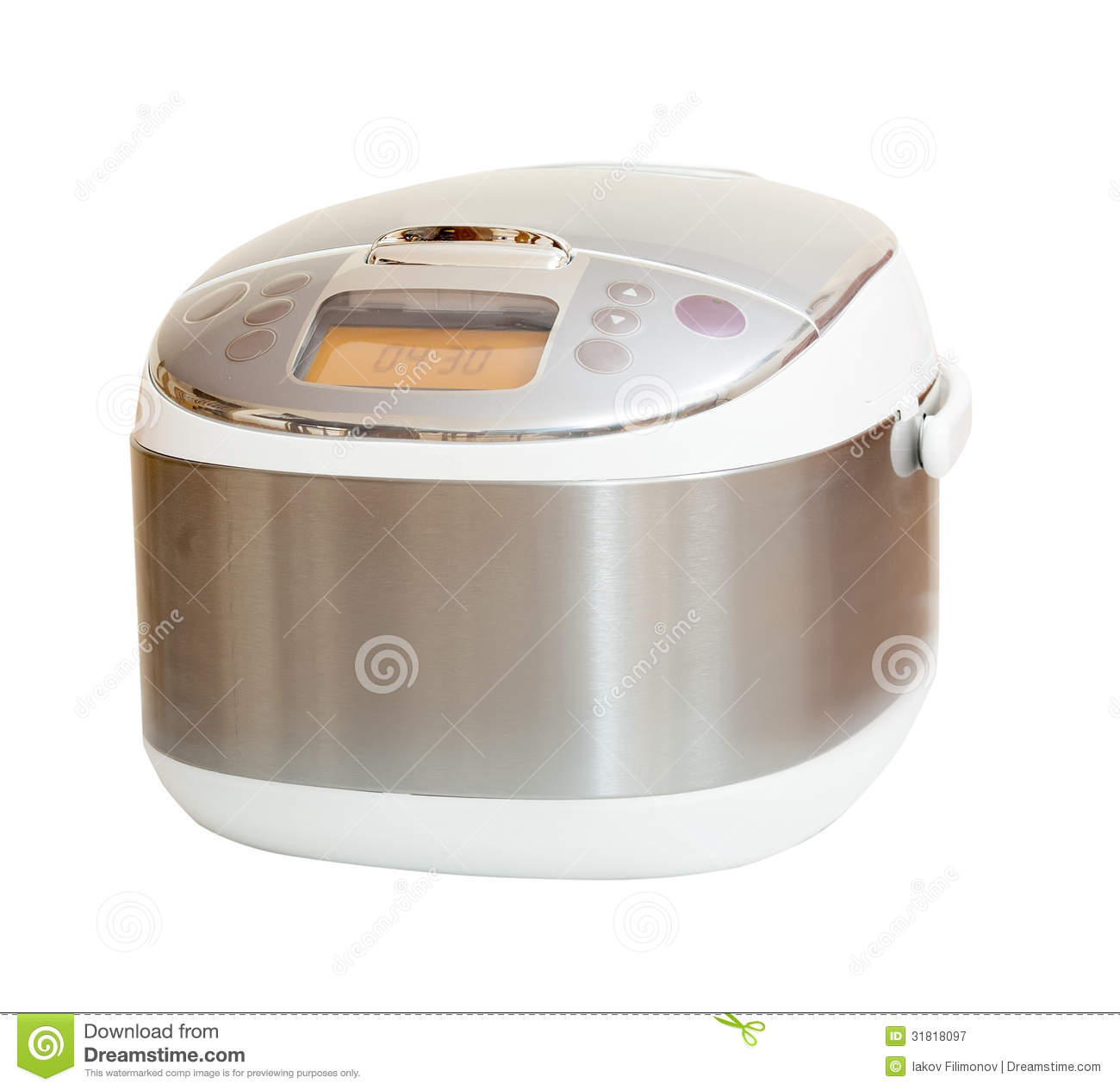Crock Pot  Isolated On White Royalty Free Stock Photography   Image
