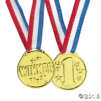 Goldtone Winner Medals   Oriental Trading