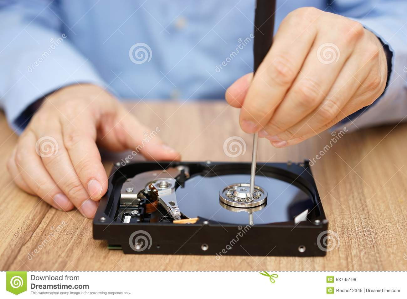     Lost Data From Failed Hard Disk Drive Stock Photo   Image  53745196