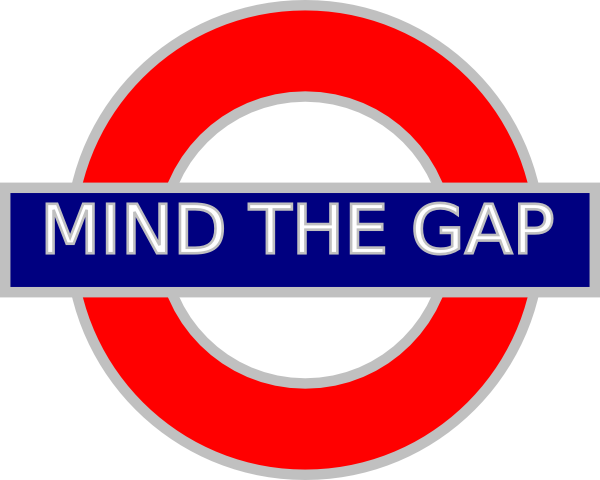 Mind The Gap Tube Sign Clip Art At Clker Com   Vector Clip Art Online