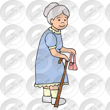 Old Lady Picture For Classroom   Therapy Use   Great Old Lady Clipart