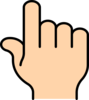 Pointer Finger Clip Art At Clker Com   Vector Clip Art Online Royalty    