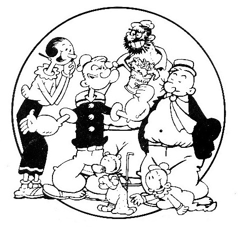 Popeye Clip Art   Activity 1  Character Introduction By Means Of A
