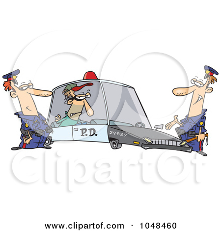 Royalty Free  Rf  Clip Art Illustration Of A Cartoon Police Man Eating