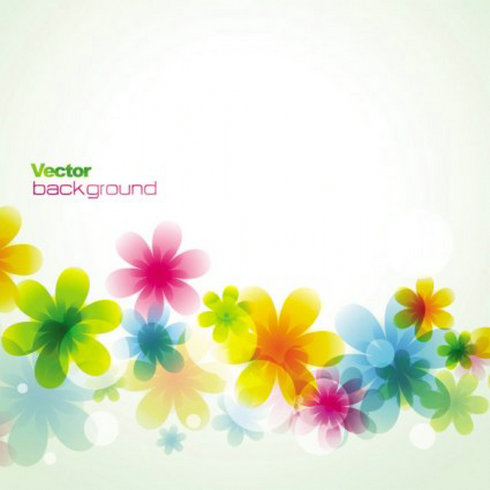 Spring Flowers Background Vector   Free Vector Download   Graphics