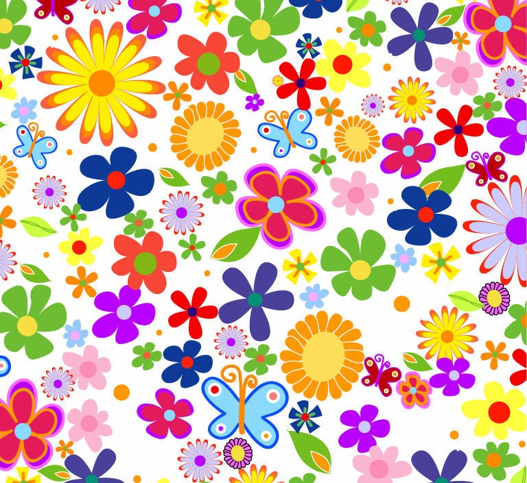 Spring Flowers Background Vector Graphic   Free Vector Graphics   All