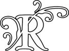 Vector Art Clip Art Alphabet Hand Lettered Monogram R