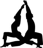 Yoga Poses Silhouette Vector Yoga Silhouette Various Yoga Postures