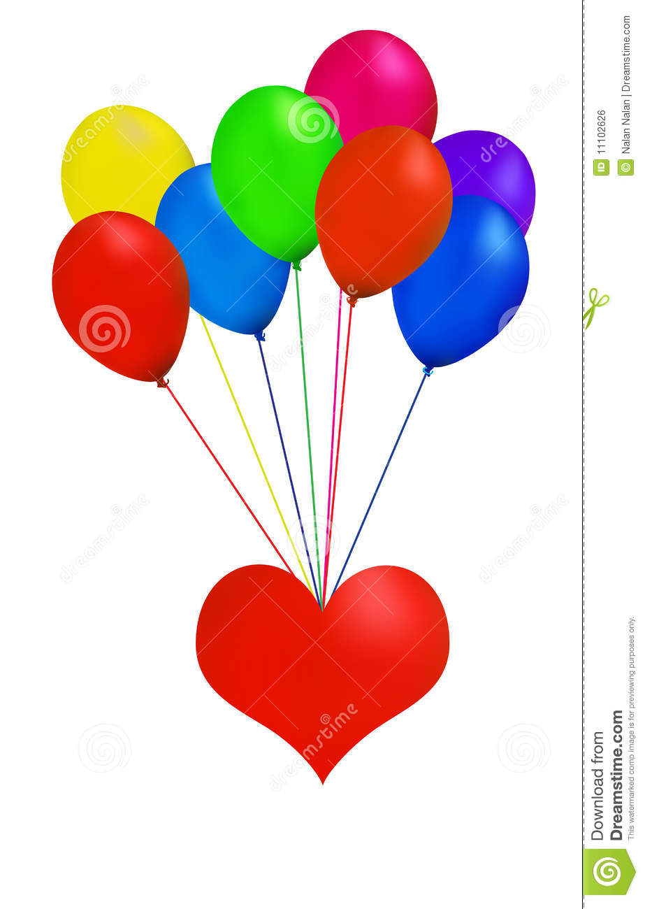 Balloon Heart Royalty Free Stock Image   Image  11102626