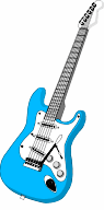 Blue Guitar Clip Art Images   Pictures   Becuo
