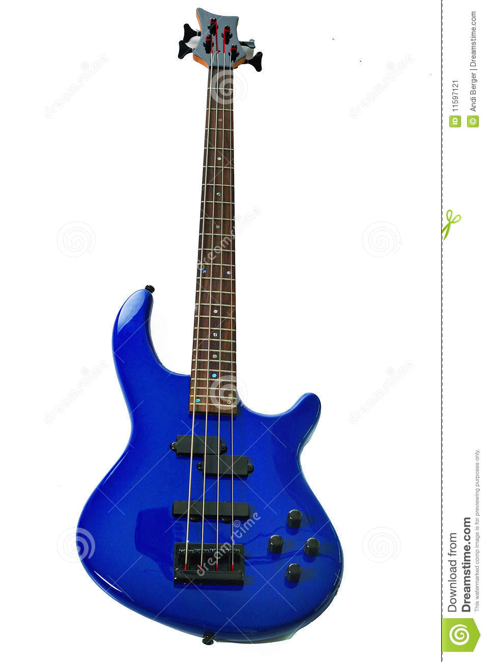 Blue Guitar Clipart Blue Bass Guitar 11597121 Jpg
