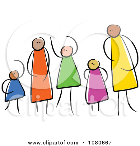 Family Clipart 5 People Stick People   Clipart Panda   Free Clipart    