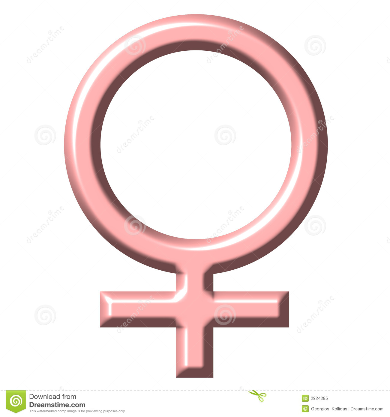 Girl Symbol Clipart 3d Pink Female Symbol