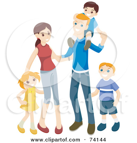 Happy Family Of 5 Clipart   Clipart Panda   Free Clipart Images