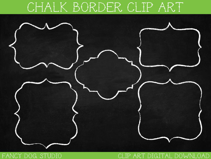 Home Chalkboard Clipart Chalk Clipart Border   Digital Frames
