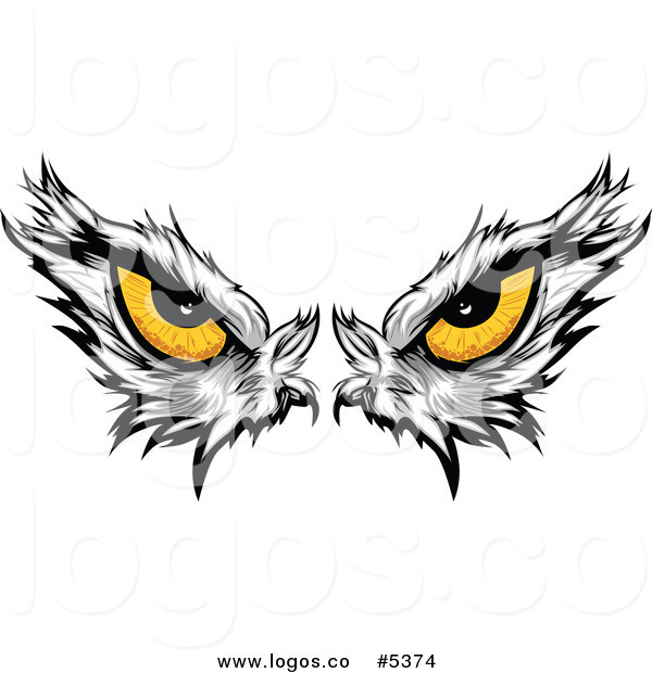 Of A Logo Of A Pair Of Yellow Bald Eagle Eyes By Chromaco    5374