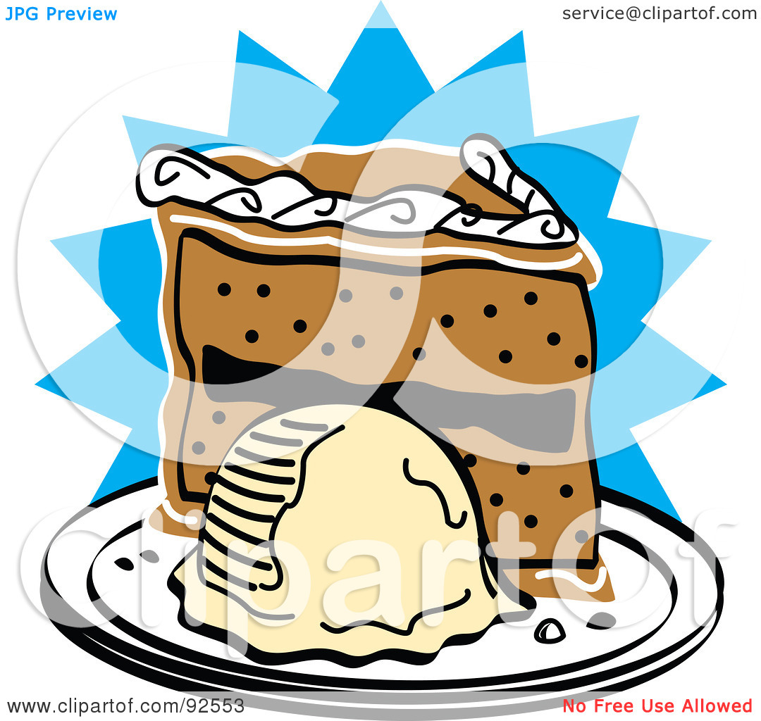 Royalty Free  Rf  Clipart Illustration Of A Slice Of Birthday Cake And