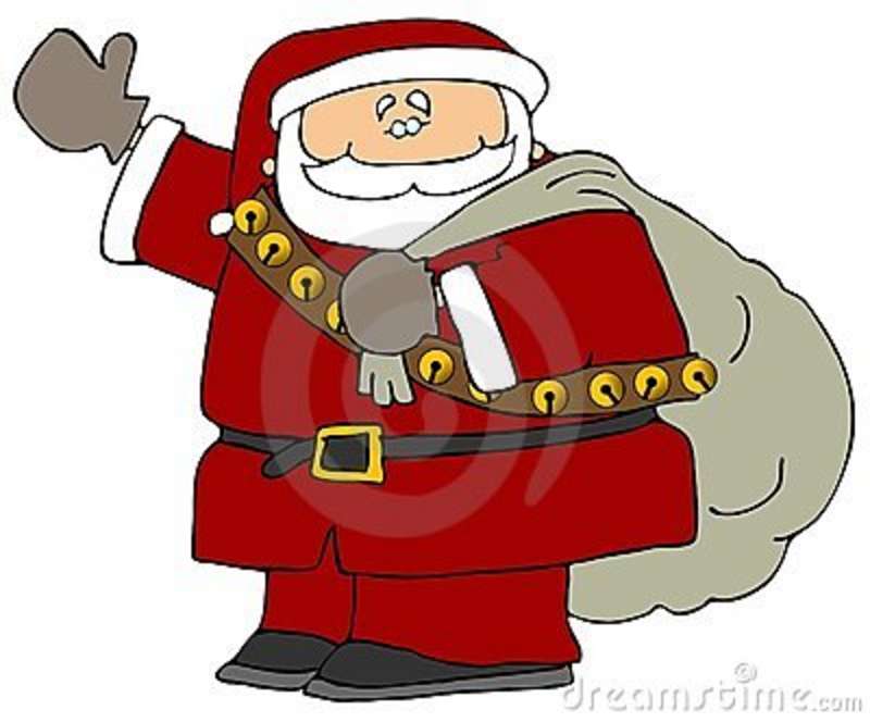 Santa With A Bag Of Gifts Royalty Free Stock Photo   Image  3457785